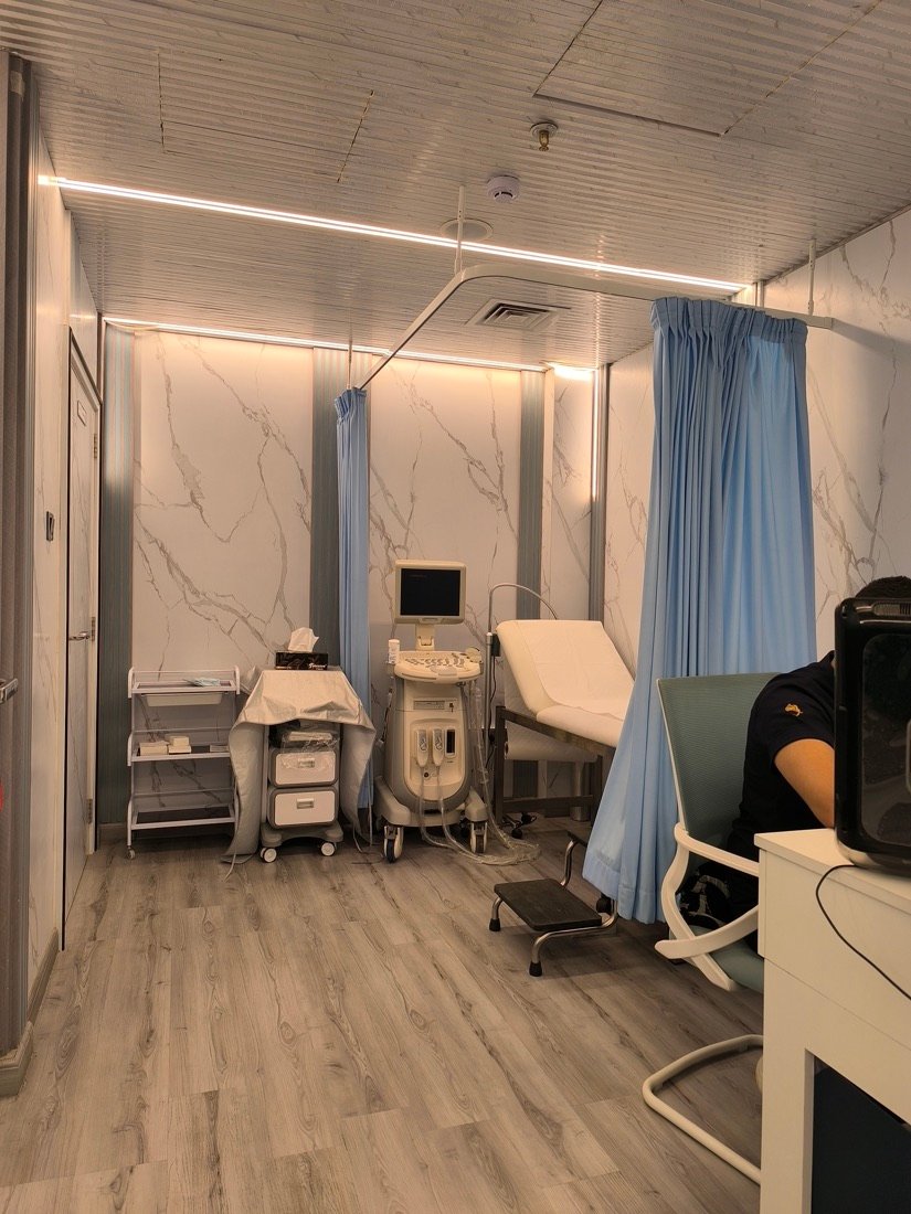 Urinary tract ultrasound at Bissan Medical Centre