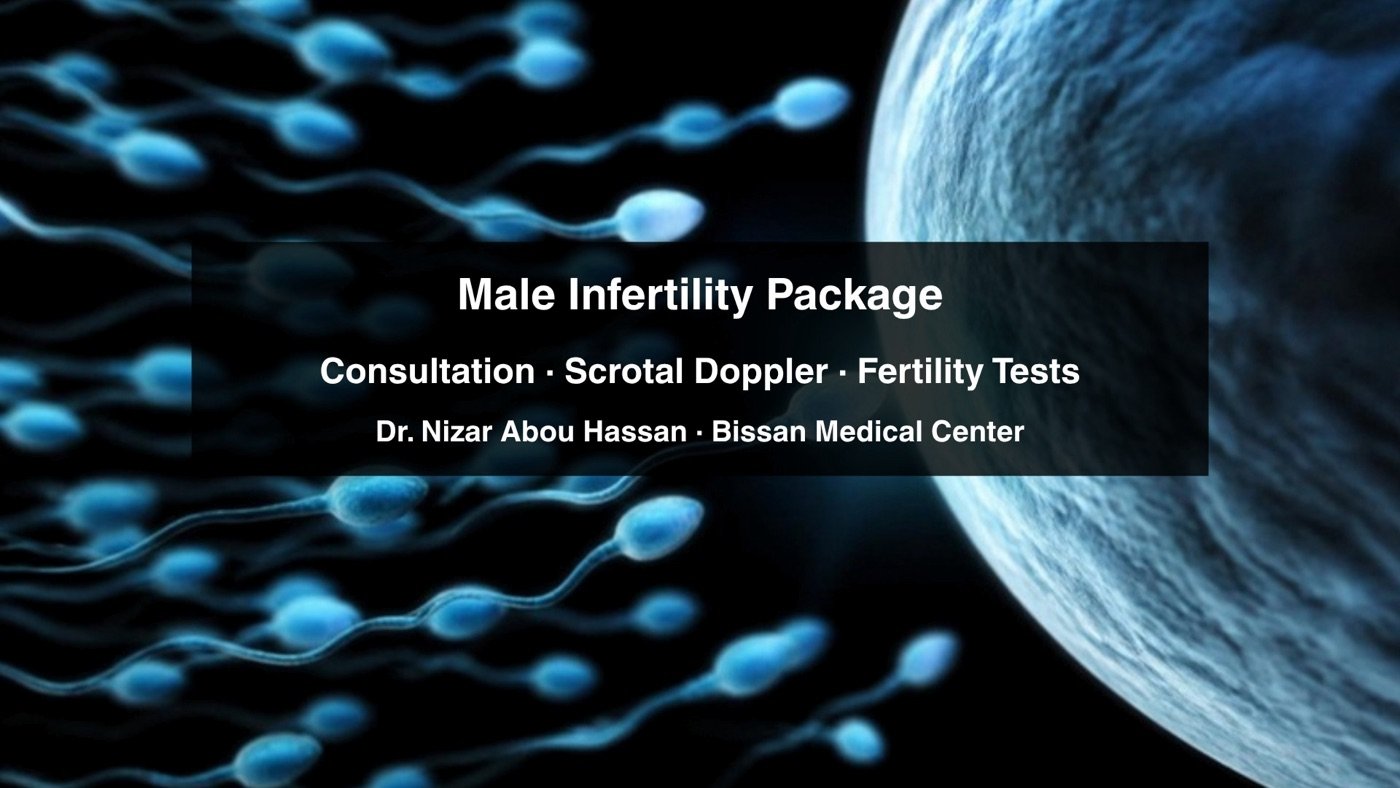 Illustration of sperm cells moving towards an egg for the Male Infertility Package in Sharjah